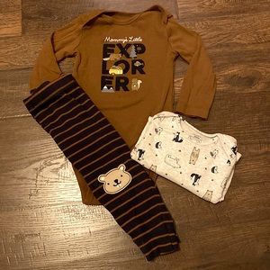 Carters baby 18m 3-piece outfit bundle explorer adventure camping like new fall